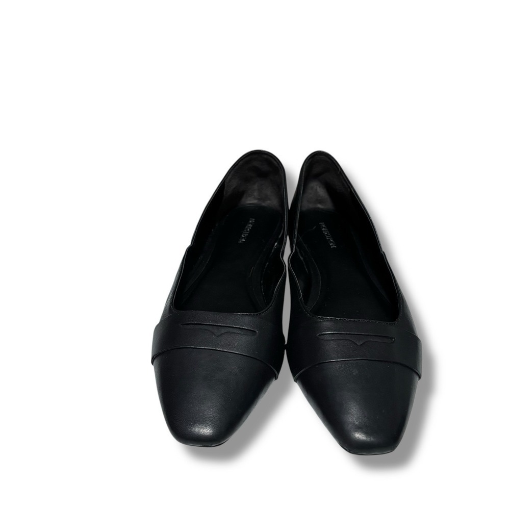 Nordstrom Women's‎ Nojacki-Lea Black Leather Slip On Slippers Size 6.5M